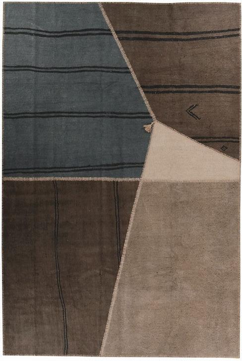 Tappeto Patchwork Canapa Pralina
