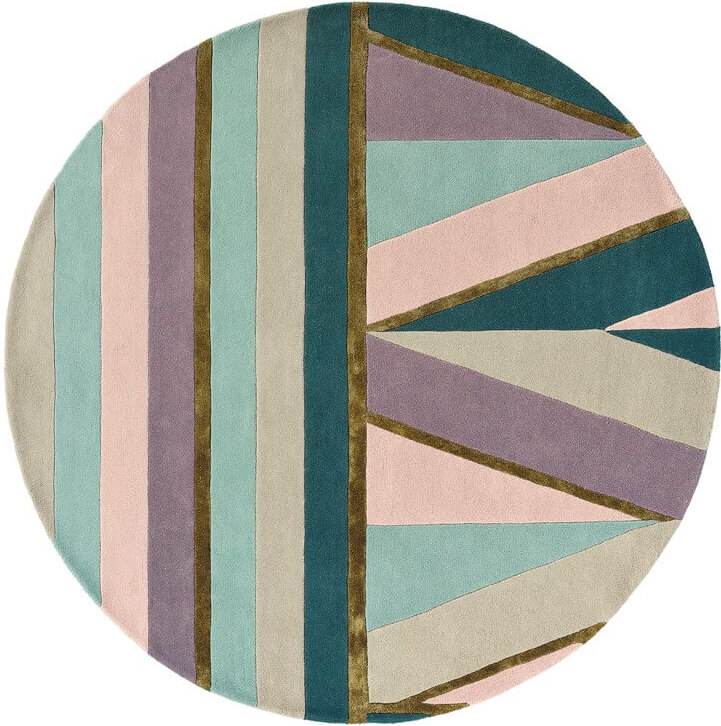 Tappeto Rotondo Sahara Rosa 56102