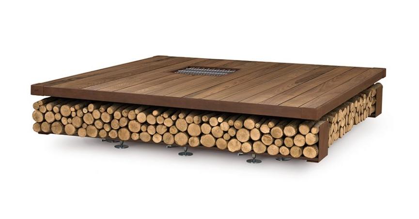 Braciere Opera | Finitura: Legno