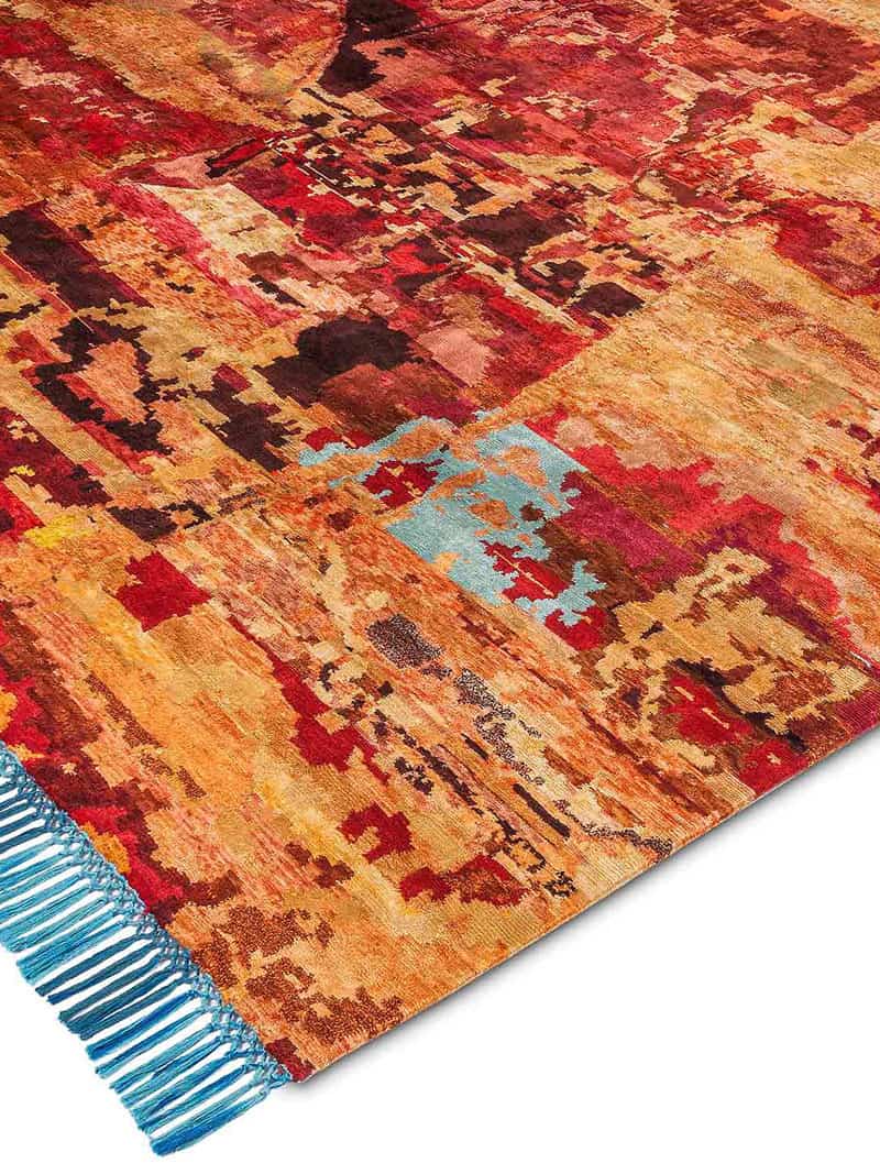 Tappeto Lusso Eco Arancio/Rosso