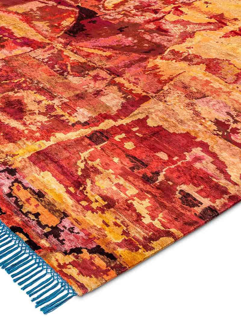 Tappeto Lusso Eco Arancio/Rosso