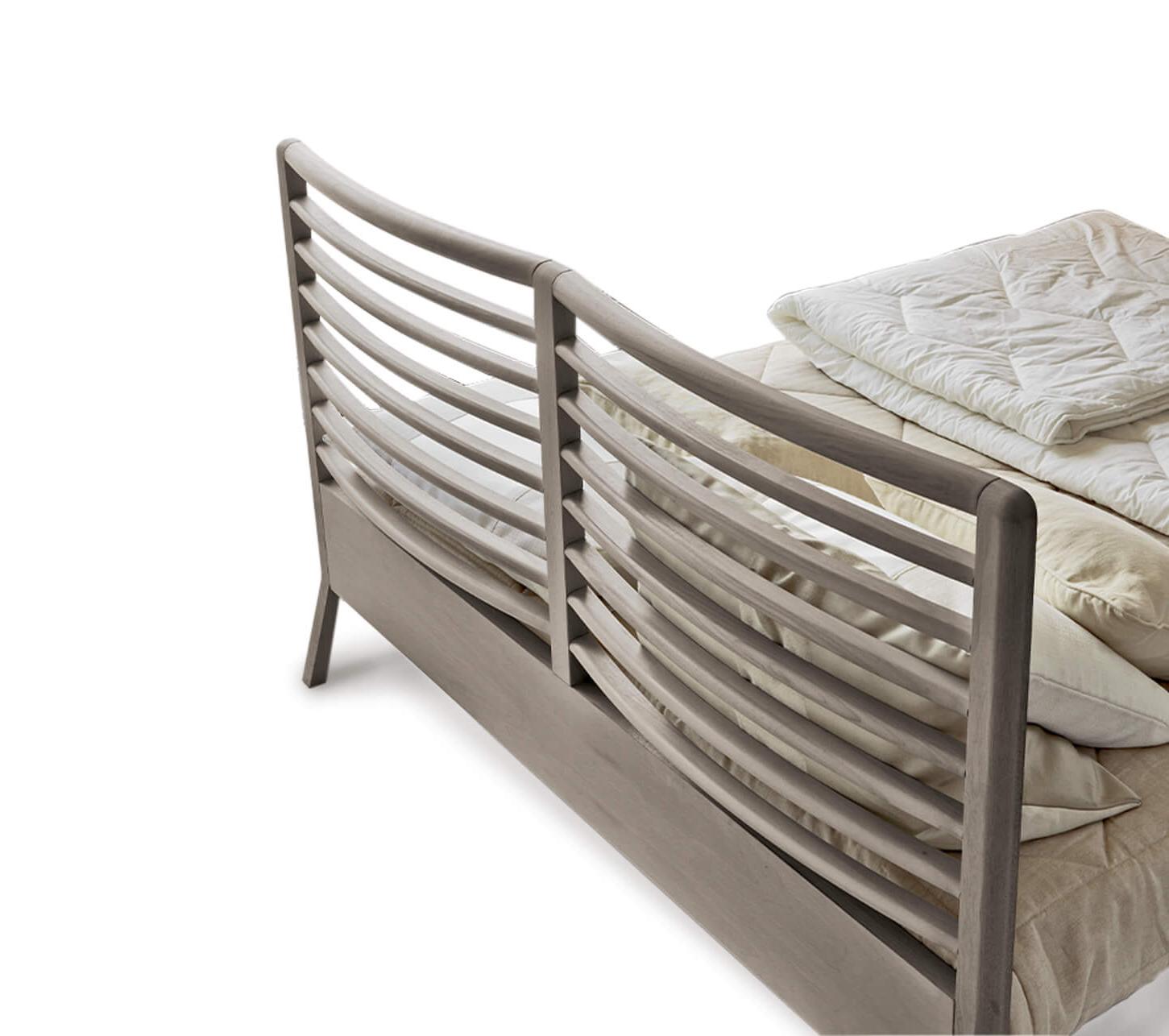 Letto Italiano Essentia | Finitura: Grey solid walnut