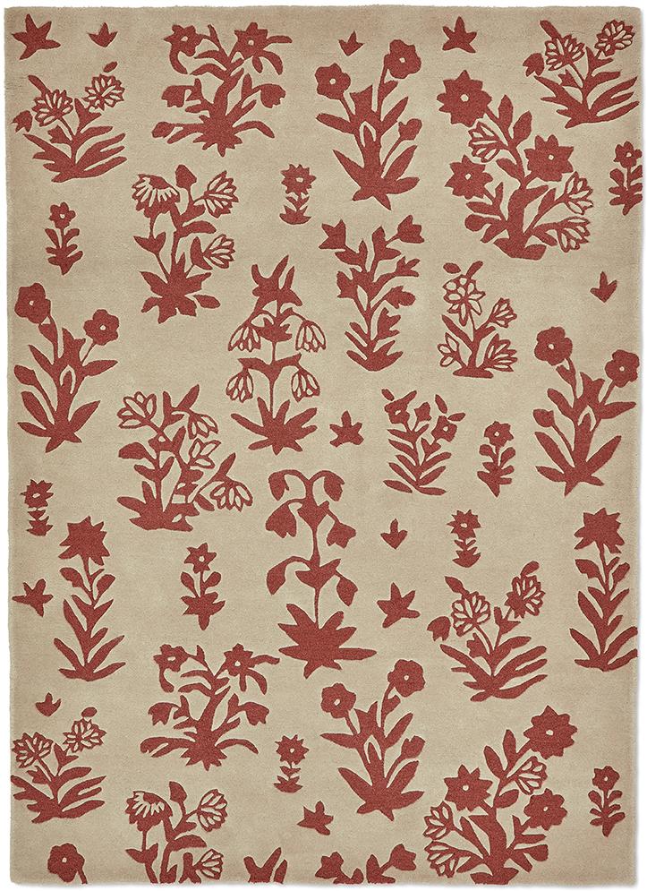 Tappeto Woodland Glade Lino/Ruggine Bruciato