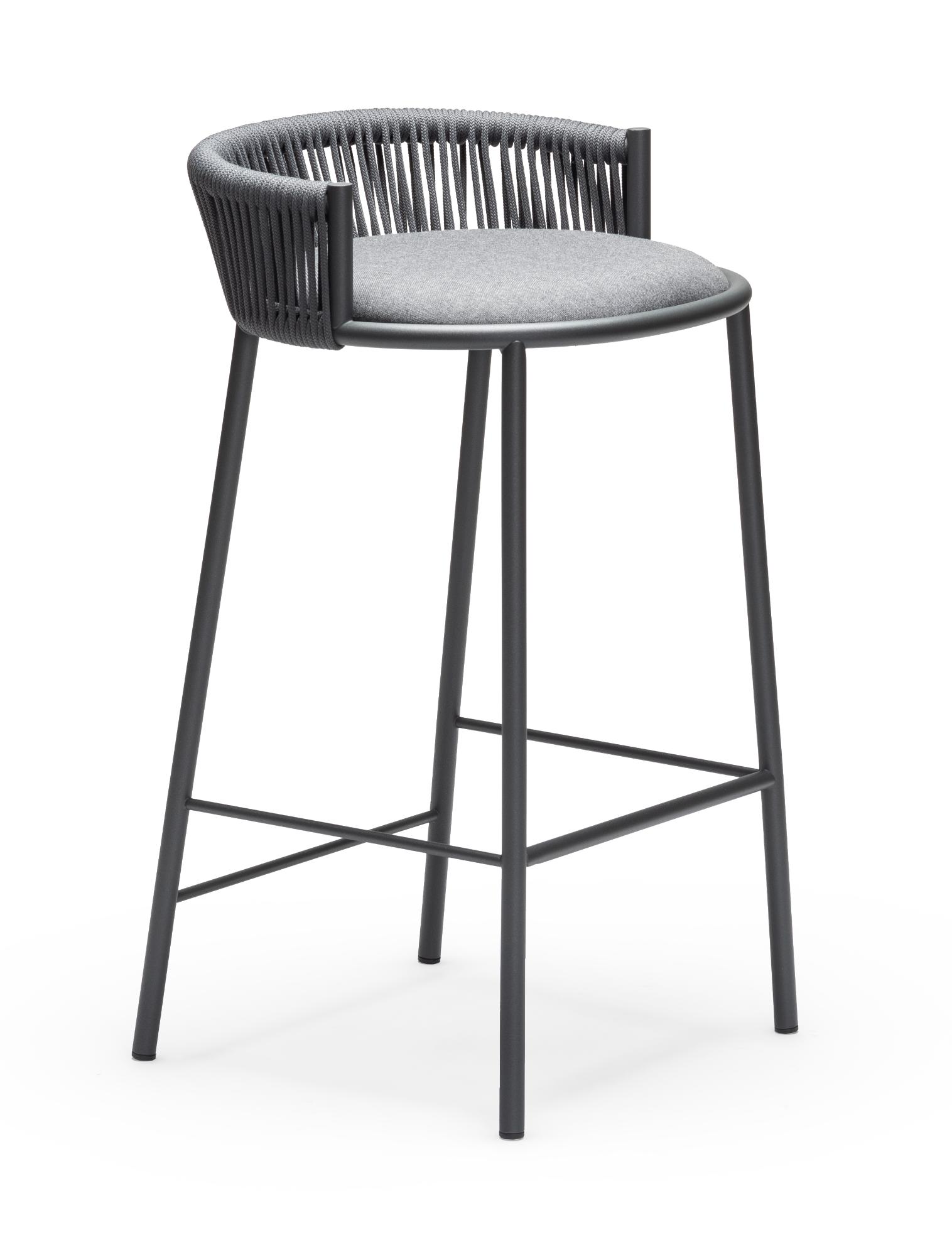 Sgabello da Bar da Esterno Millie SG-65 Grigio