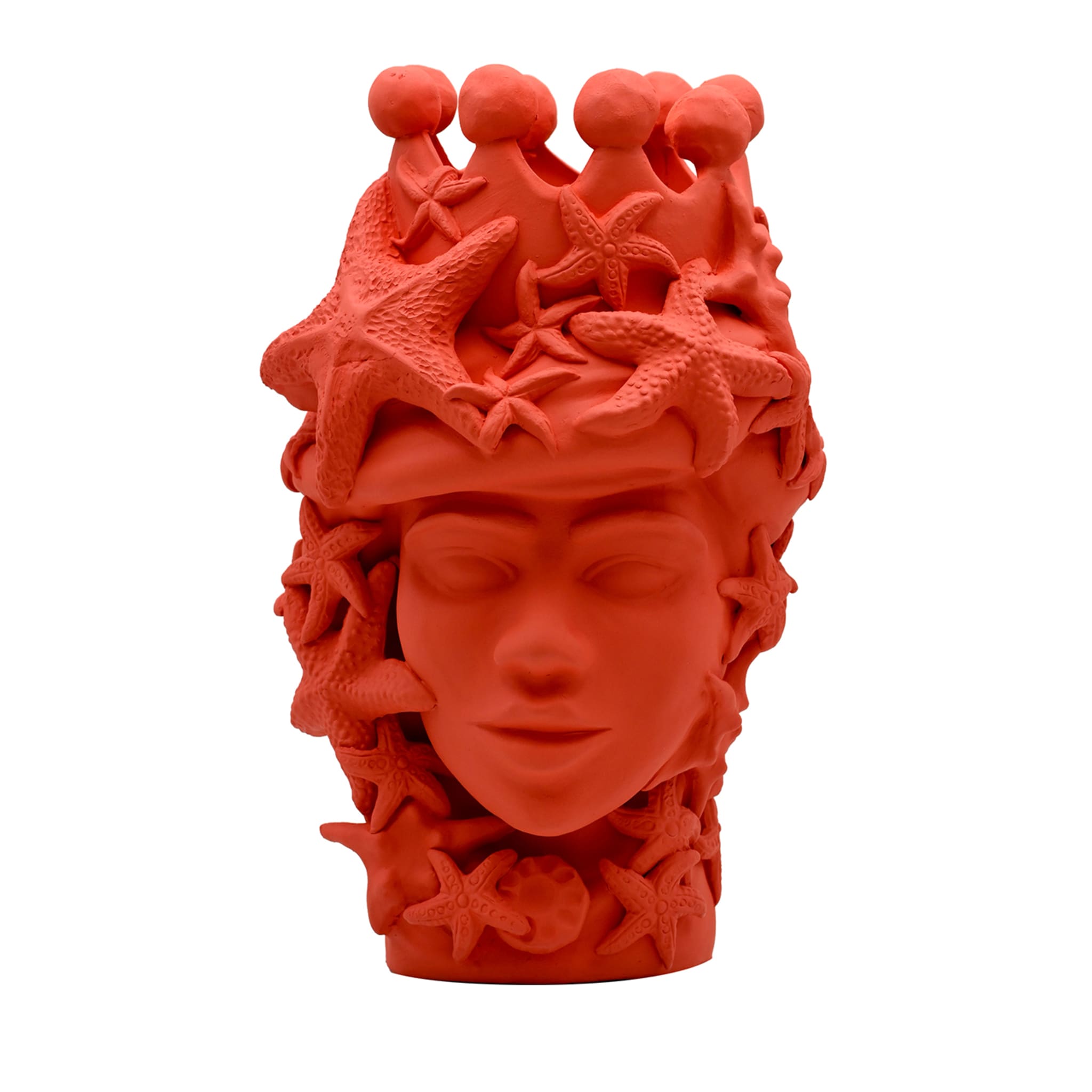 Testa di Moro Rossa Artigianale Scultura