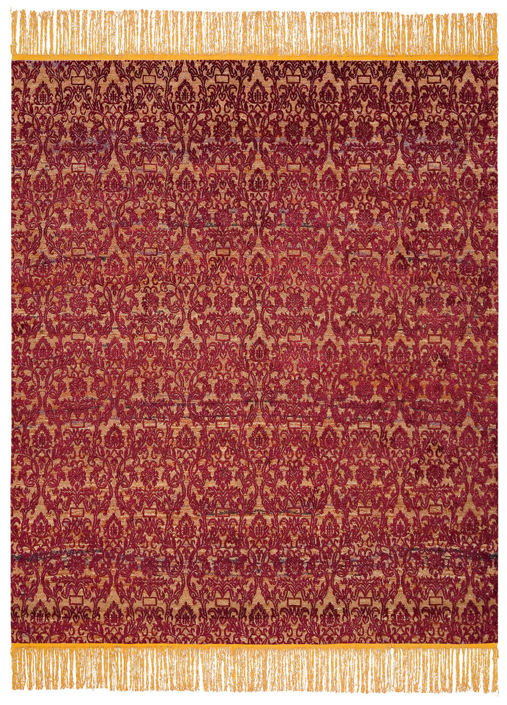 Tappeto Roma Radi Arancione Rosso