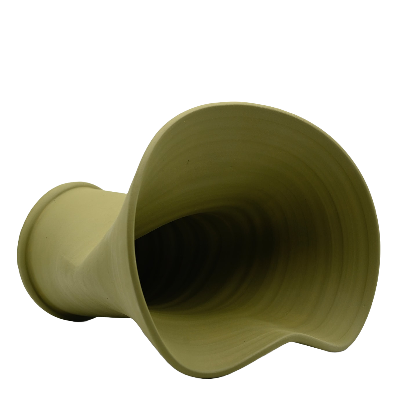 Vaso Pistacchio Scolpito a Mano