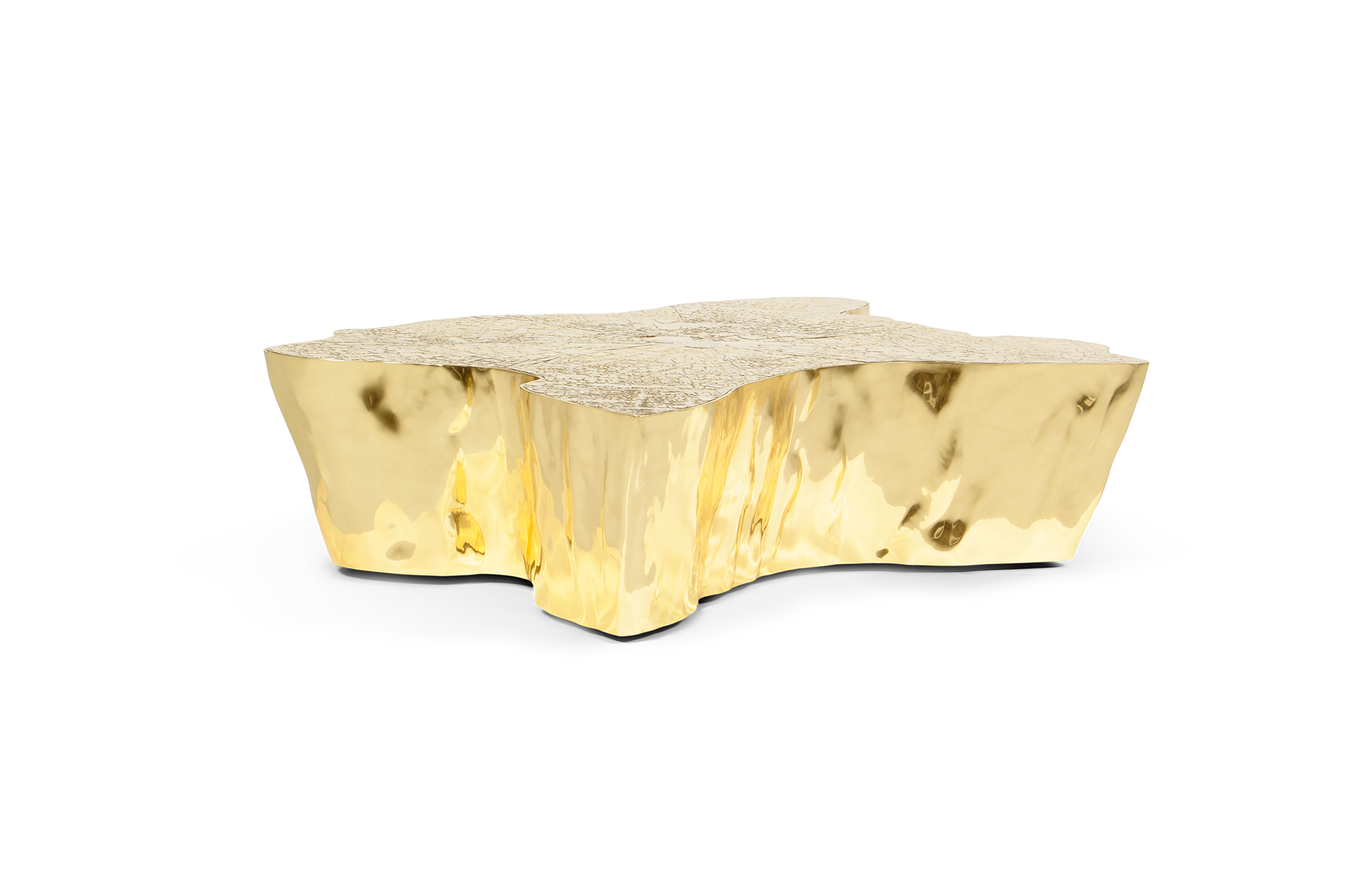 Tavolino da Caffè Dorato Paradise | Dimensioni: L 138 x P 95 x H 36 cm