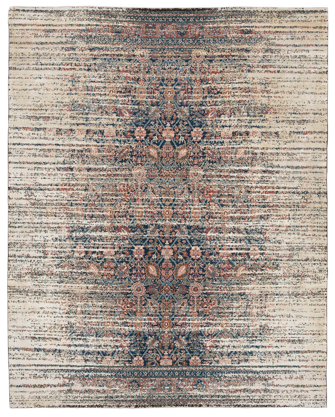 Tappeto Tabriz Stomped Navy Oro Seta