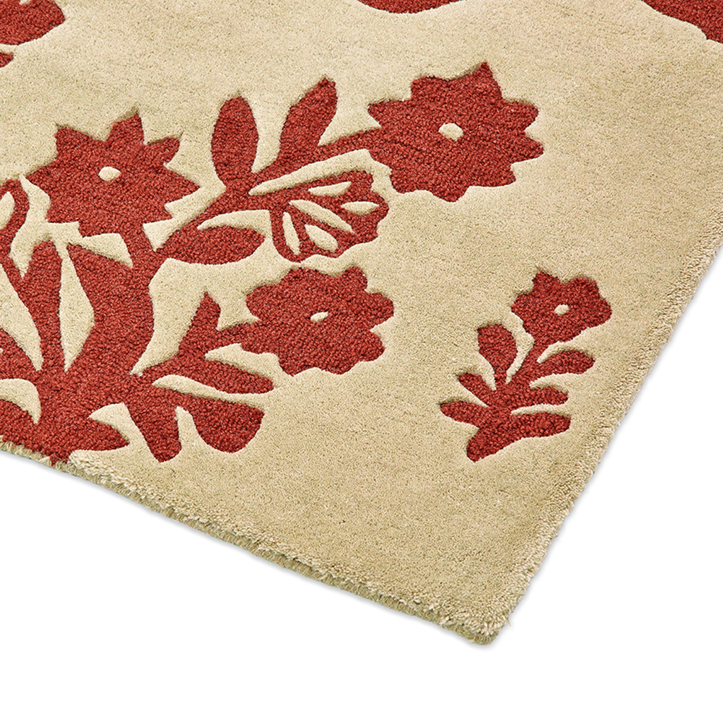 Tappeto Woodland Glade Lino/Ruggine Bruciato