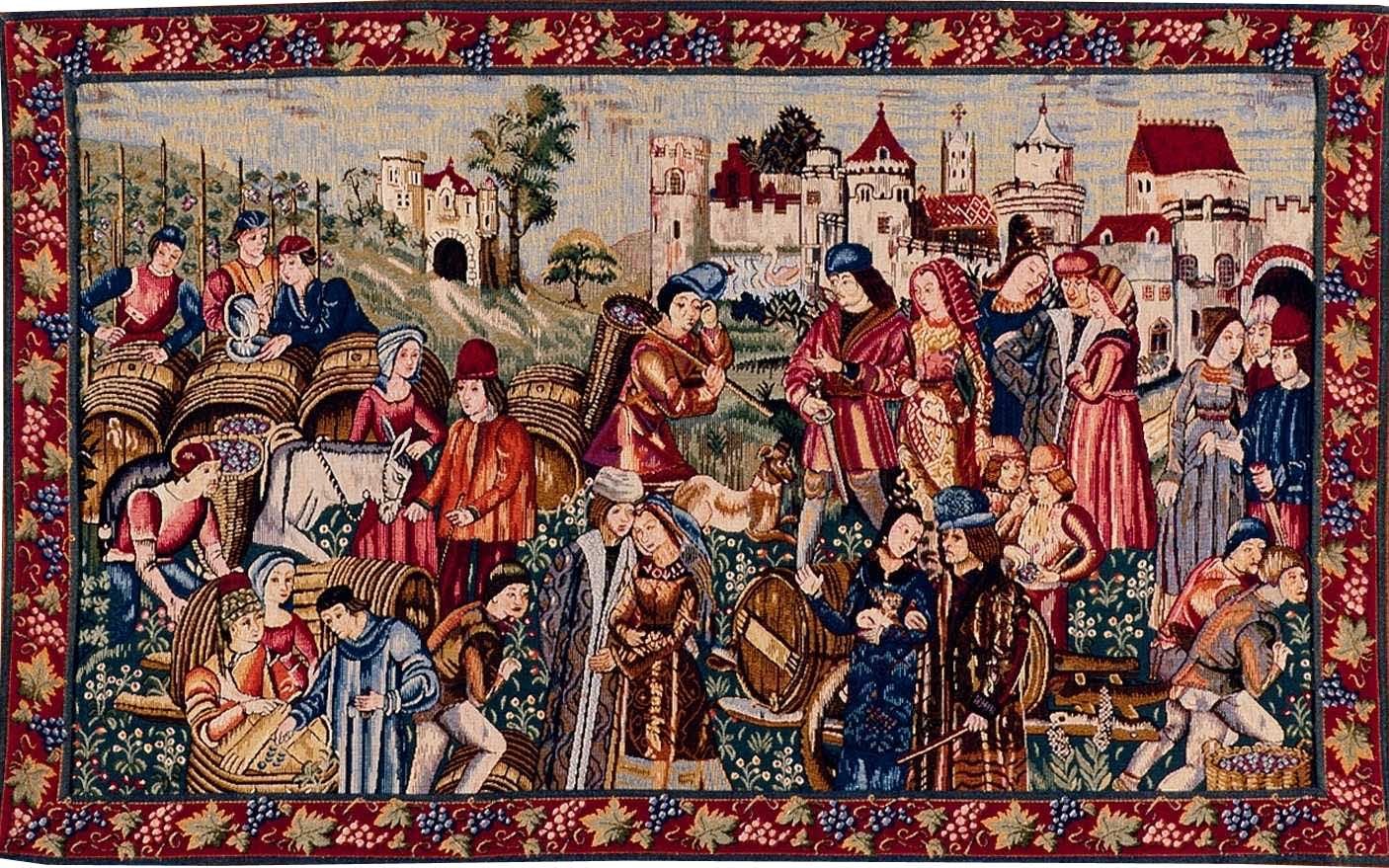 Arazzo Mercato del Vino con Bordo