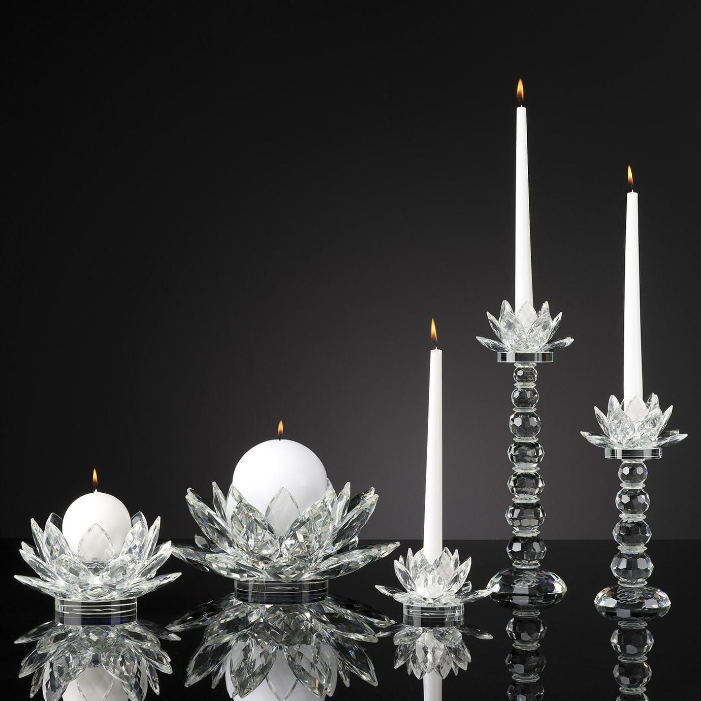 Portacandele Lotus Crystal