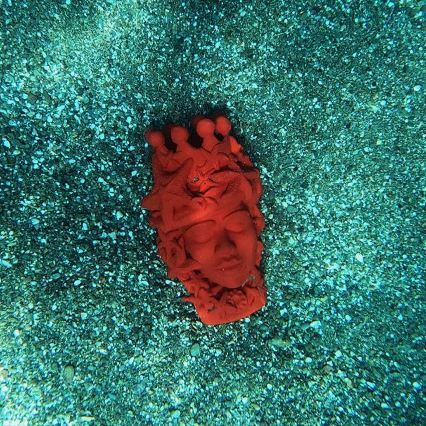 Testa di Moro Rossa Artigianale Scultura