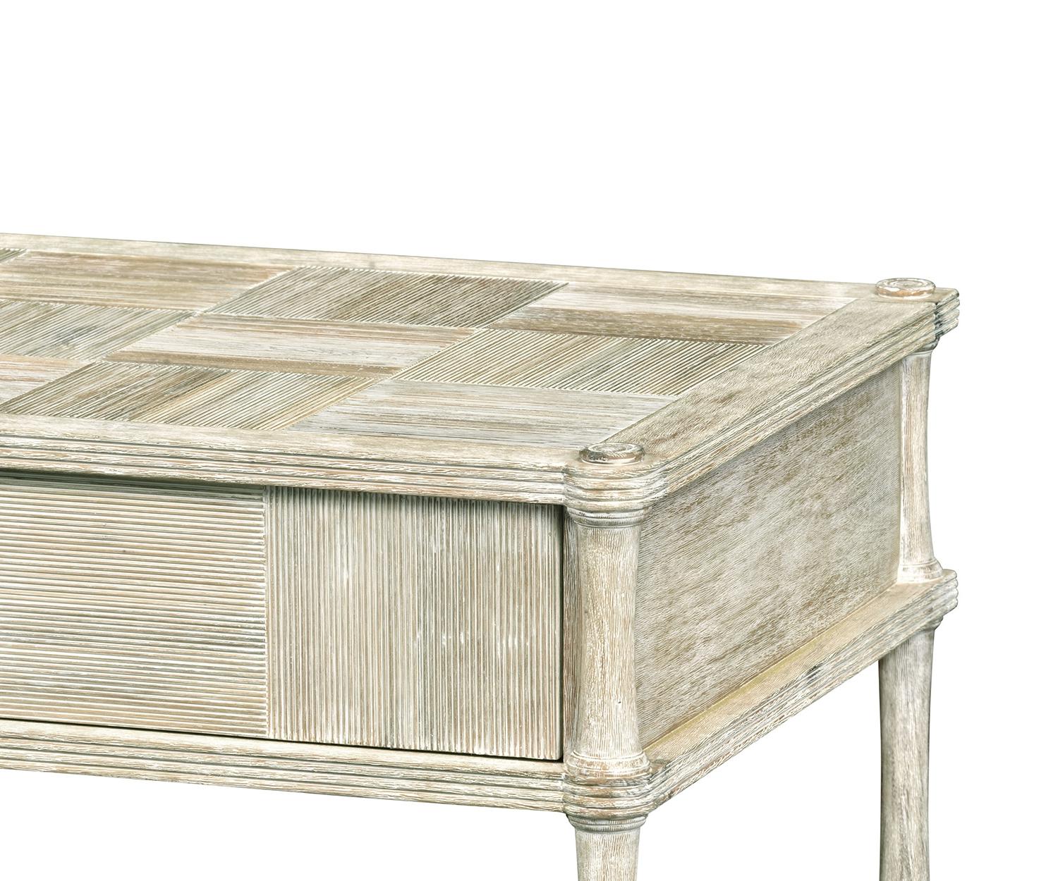 Tavolino laterale con cassetto Bywater Washed Acacia