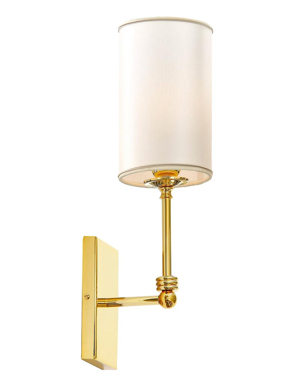 Applique in Ottone Oro Lucido con Paralume