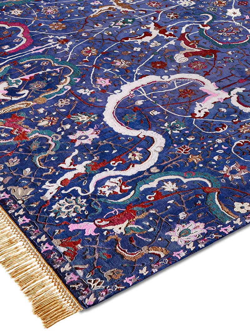 Tappeto Lusso Tabriz Blu Navy