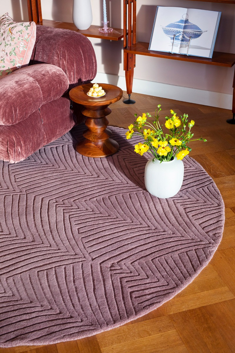Tappeto Rotondo Folia Mink