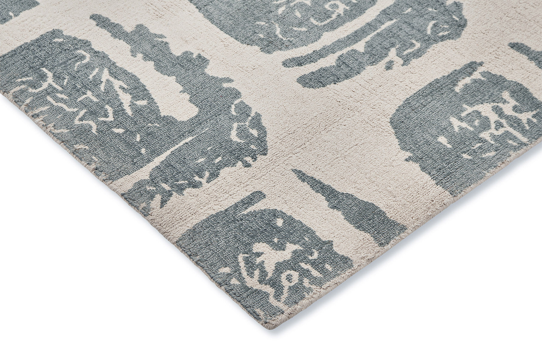 Tappeto Woodblock Grigio