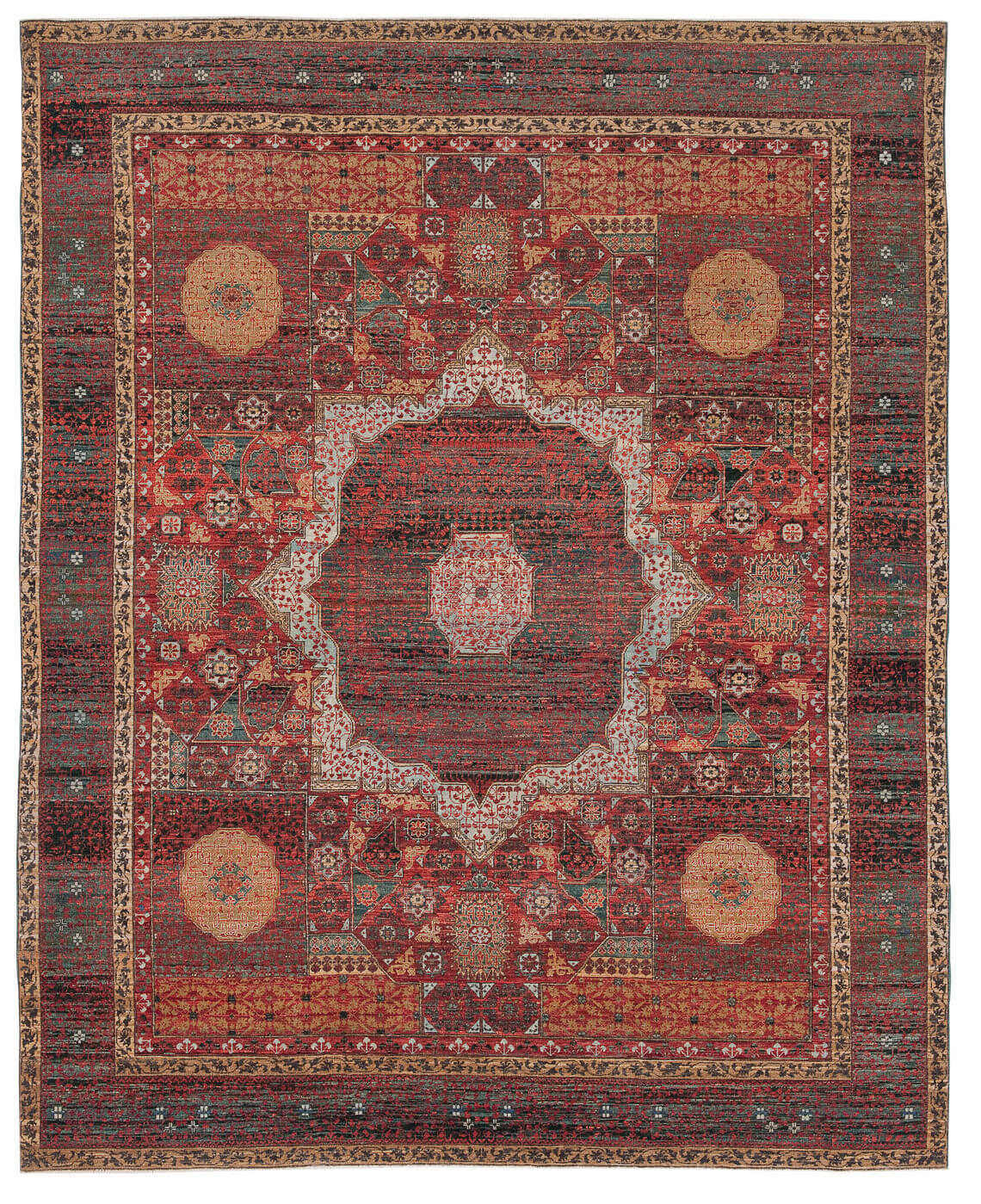 Tappeto Mamluk Columbus Rosso