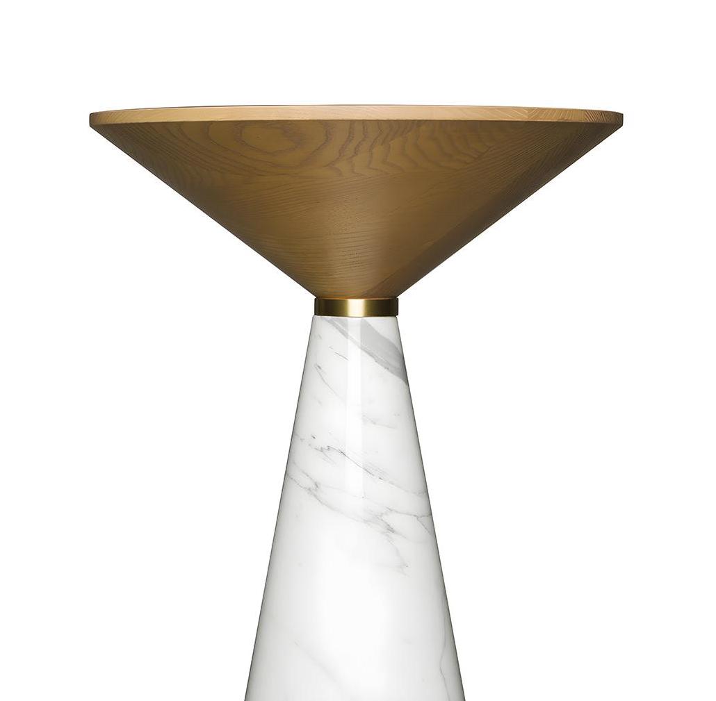 Tavolino Cino in Marmo Bianco