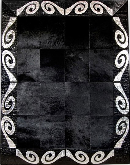 Tappeto Black & Silver