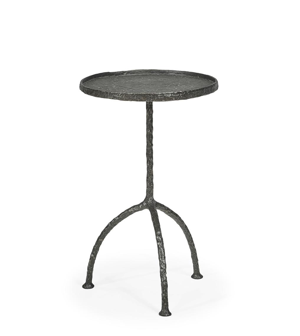 Tavolino cocktail Kora con finitura bronzata