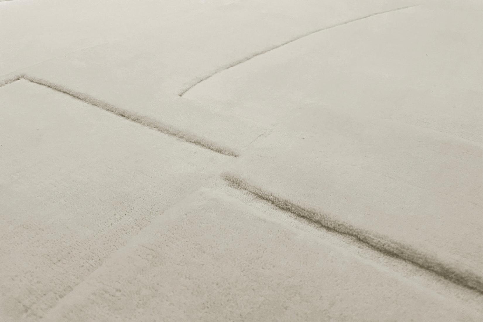 Tappeto Bref Ecru in Lana | Misura: 170 x 240 cm
