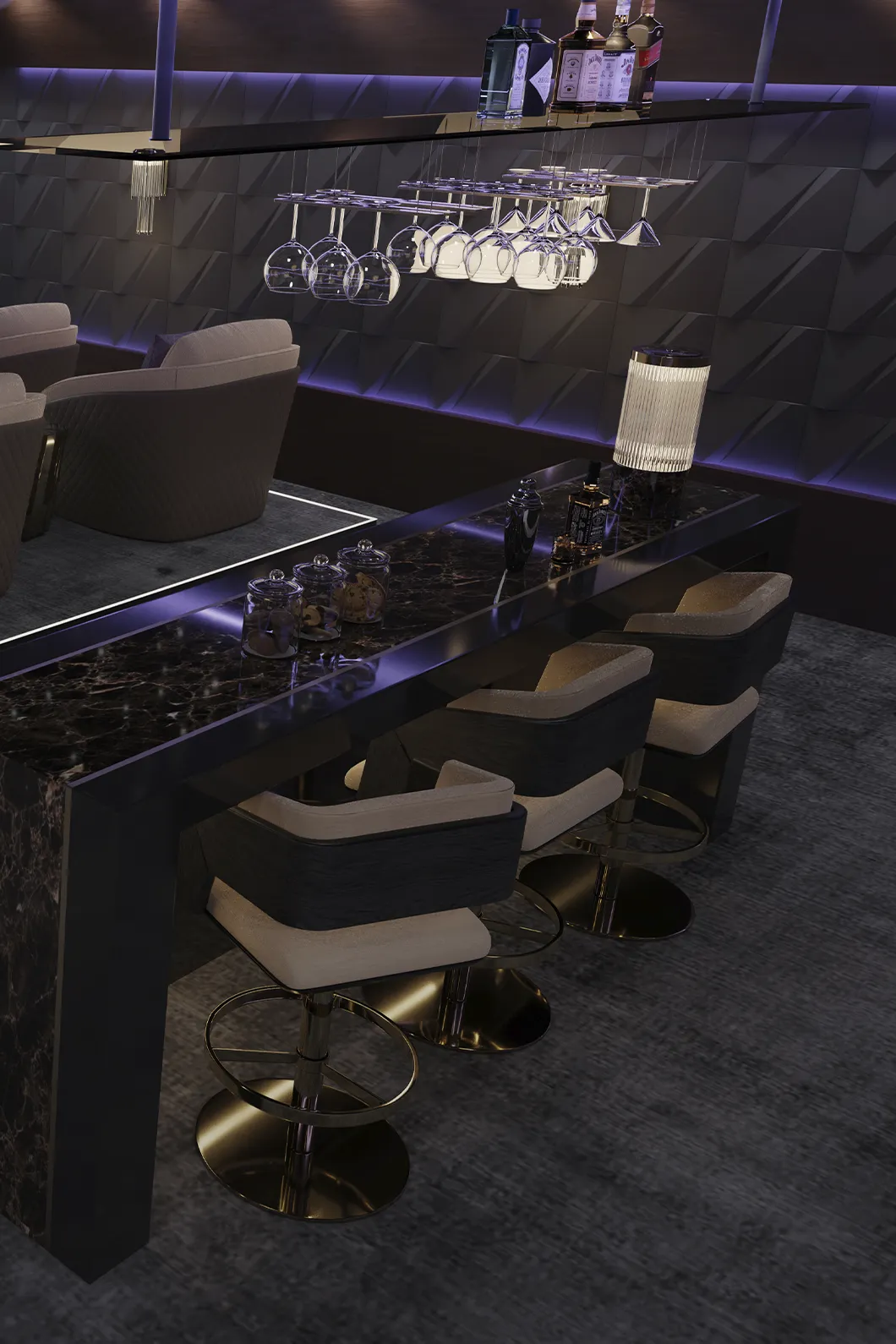 Sedia da Bar Girevole Crown