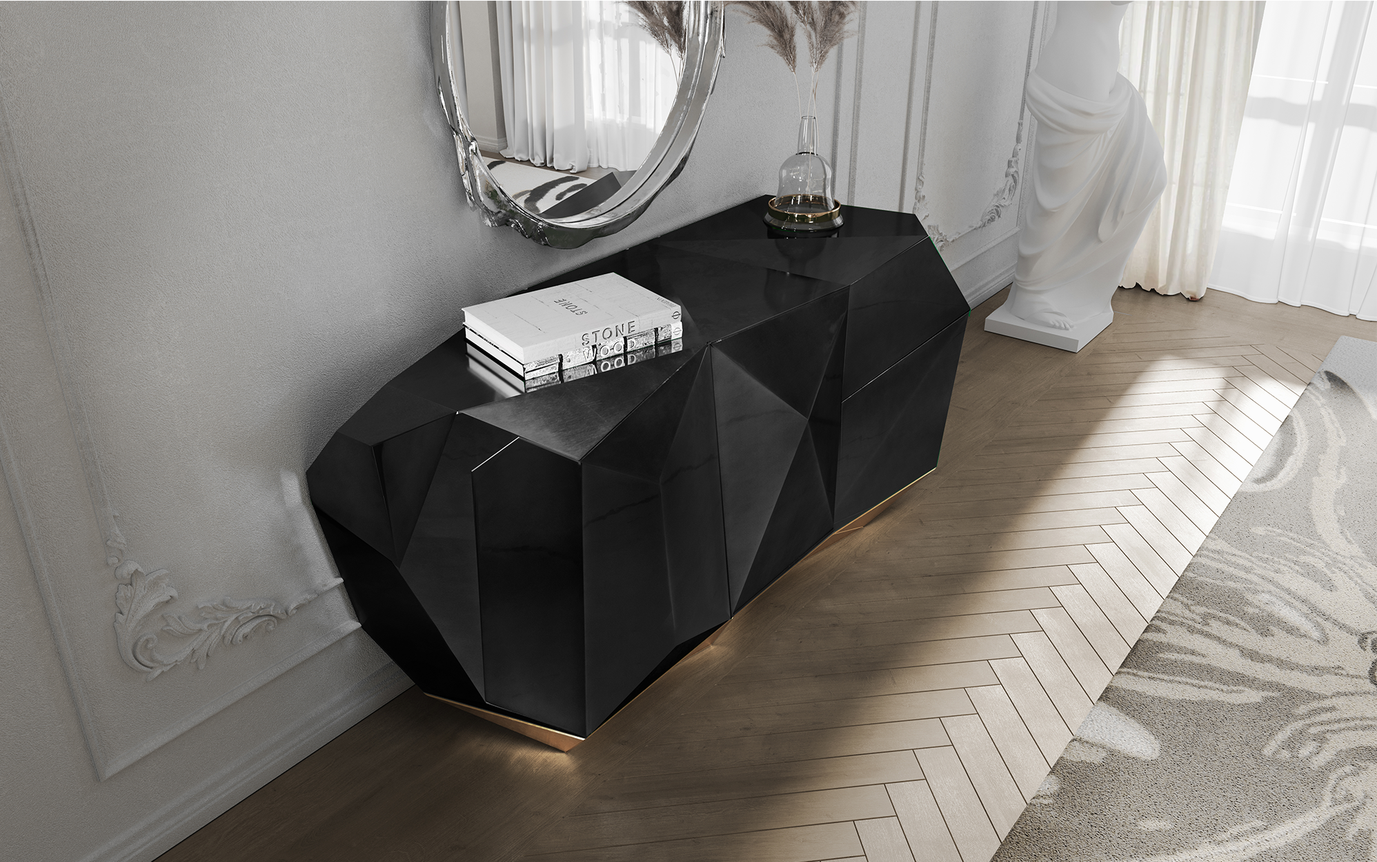 Credenza Nera Prism 3