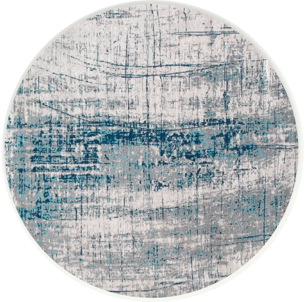 Tappeto Rotondo Bronx Azurite 8421 | Misura: Ø 140 cm