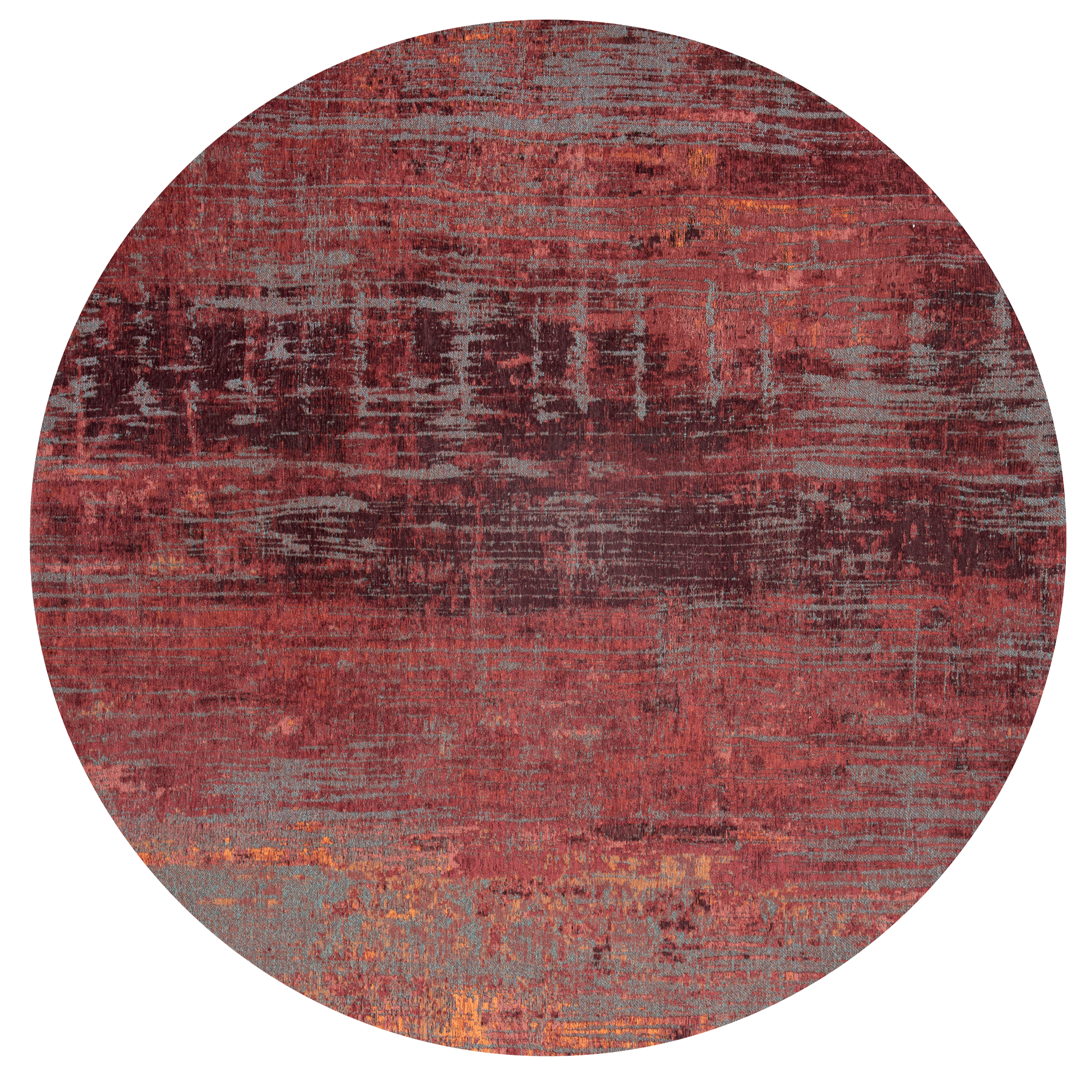 Tappeto Rotondo Nassau Red 9125