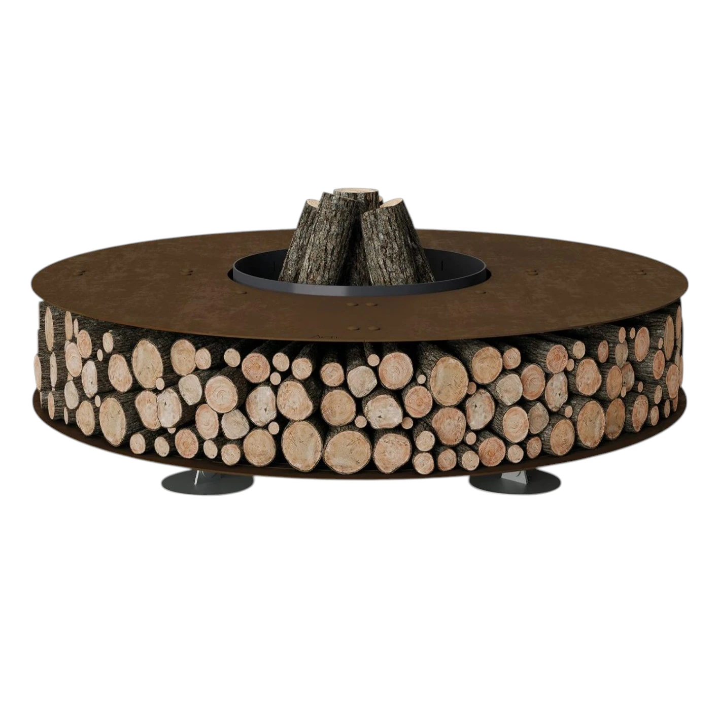 Braciere Zero in Acciaio Corten