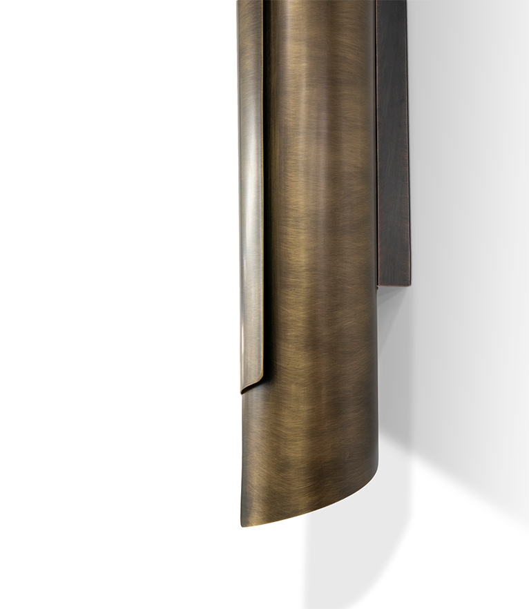 Applique da Parete in Ottone Invecchiato