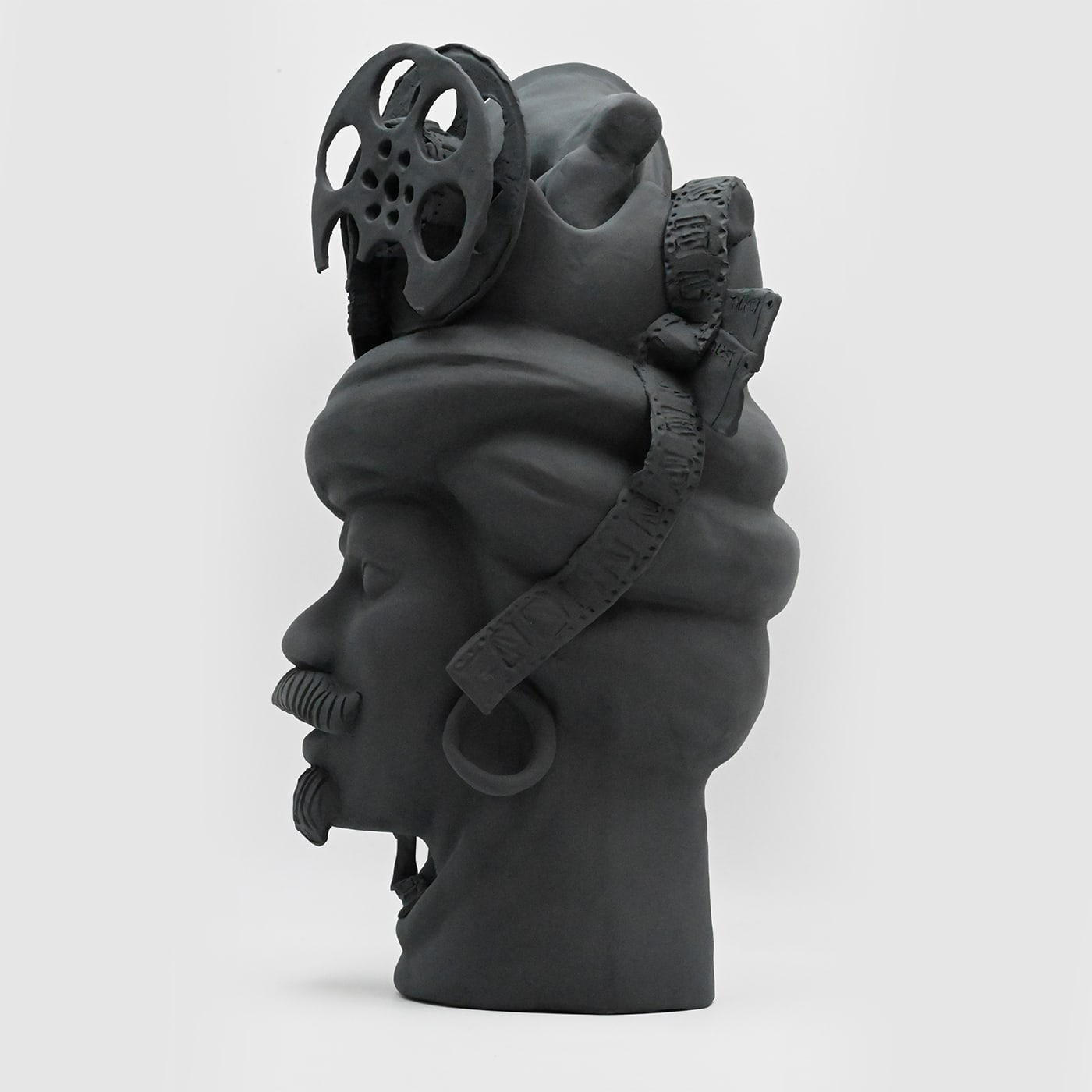 Testa di Moro Grigia Opaco Scultura