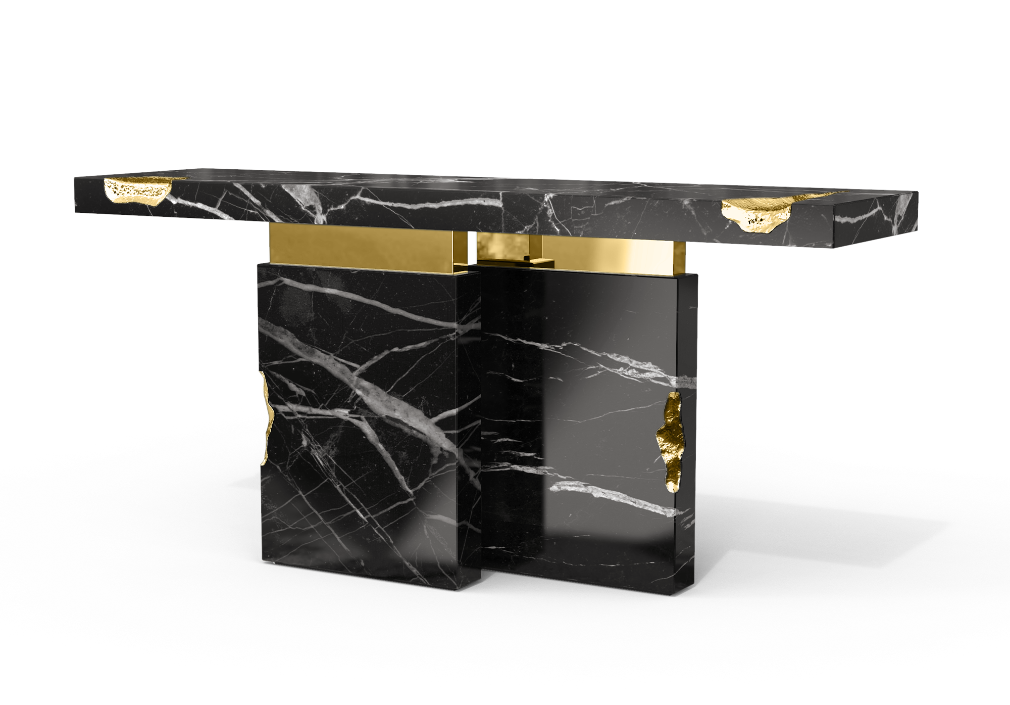 Consolle in Marmo Nero Marquina Dominion