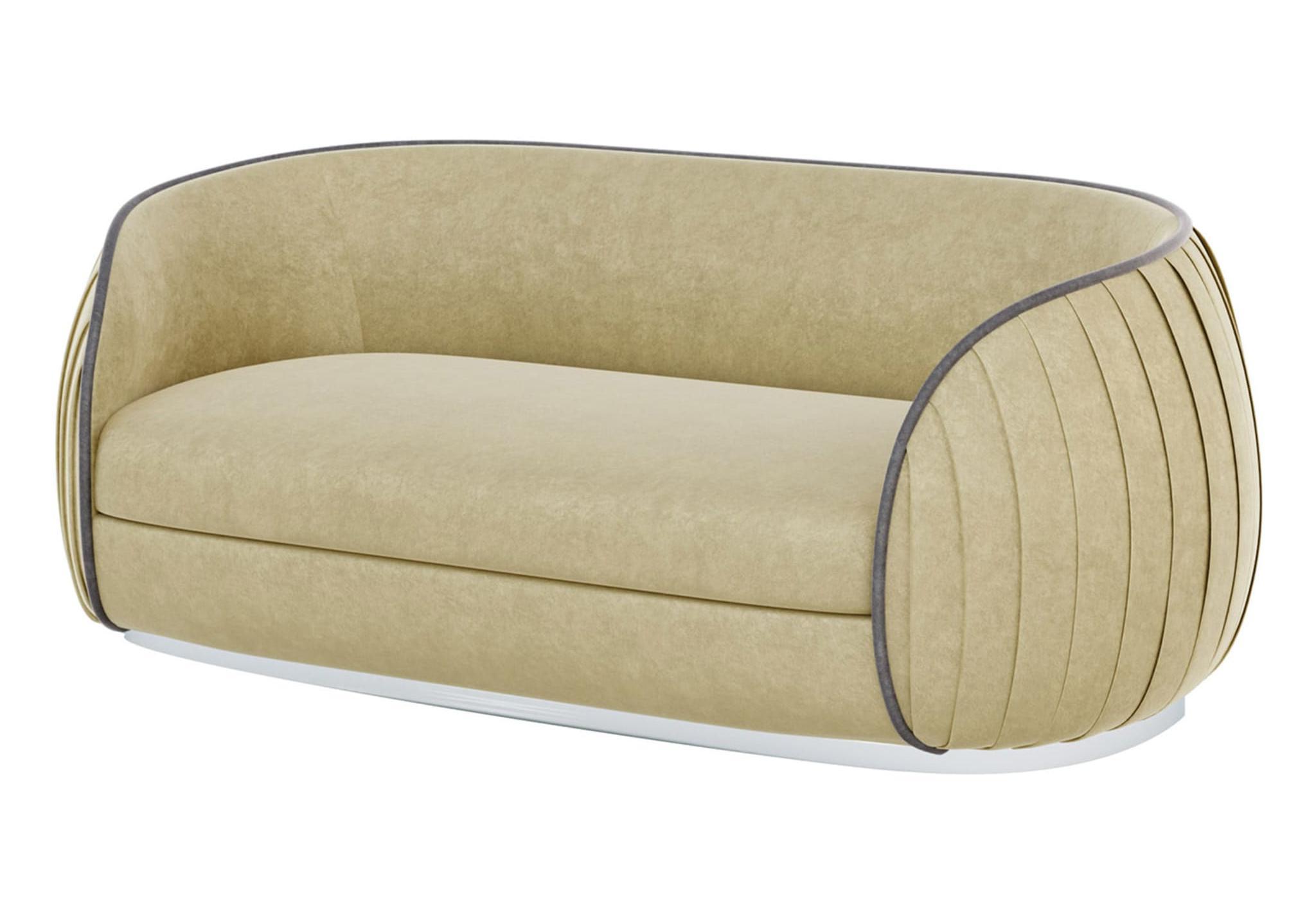 Divano di Design Contemporaneo Loto | Rivestimento: Tessuto