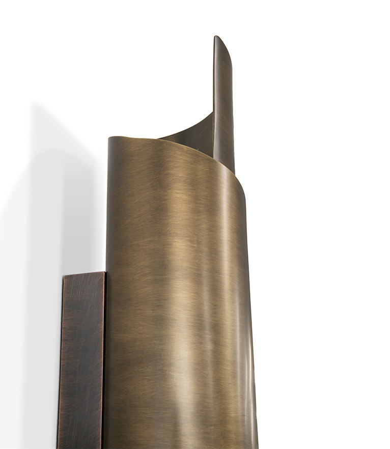 Applique da Parete in Ottone Invecchiato