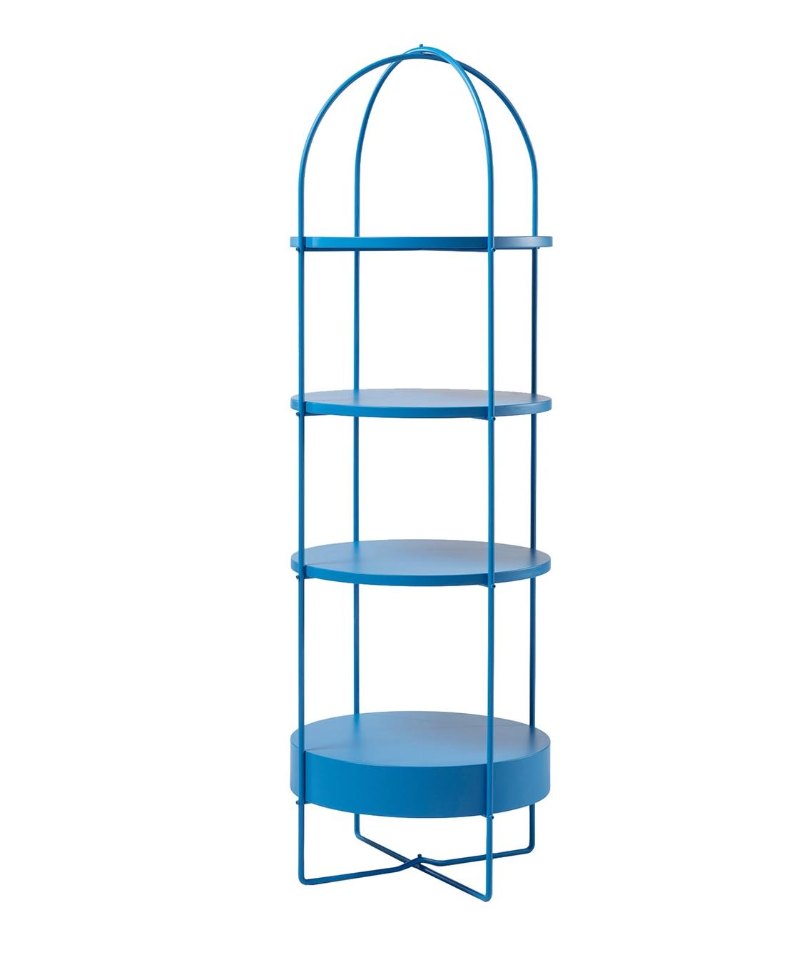 Libreria Laccata Blu