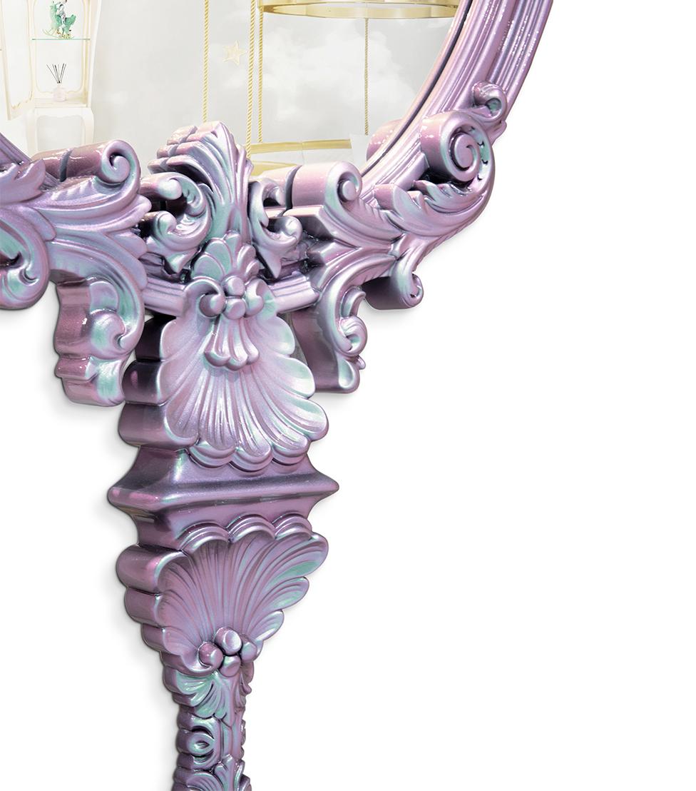 Specchio Da Parete Mystic Chameleon Pink