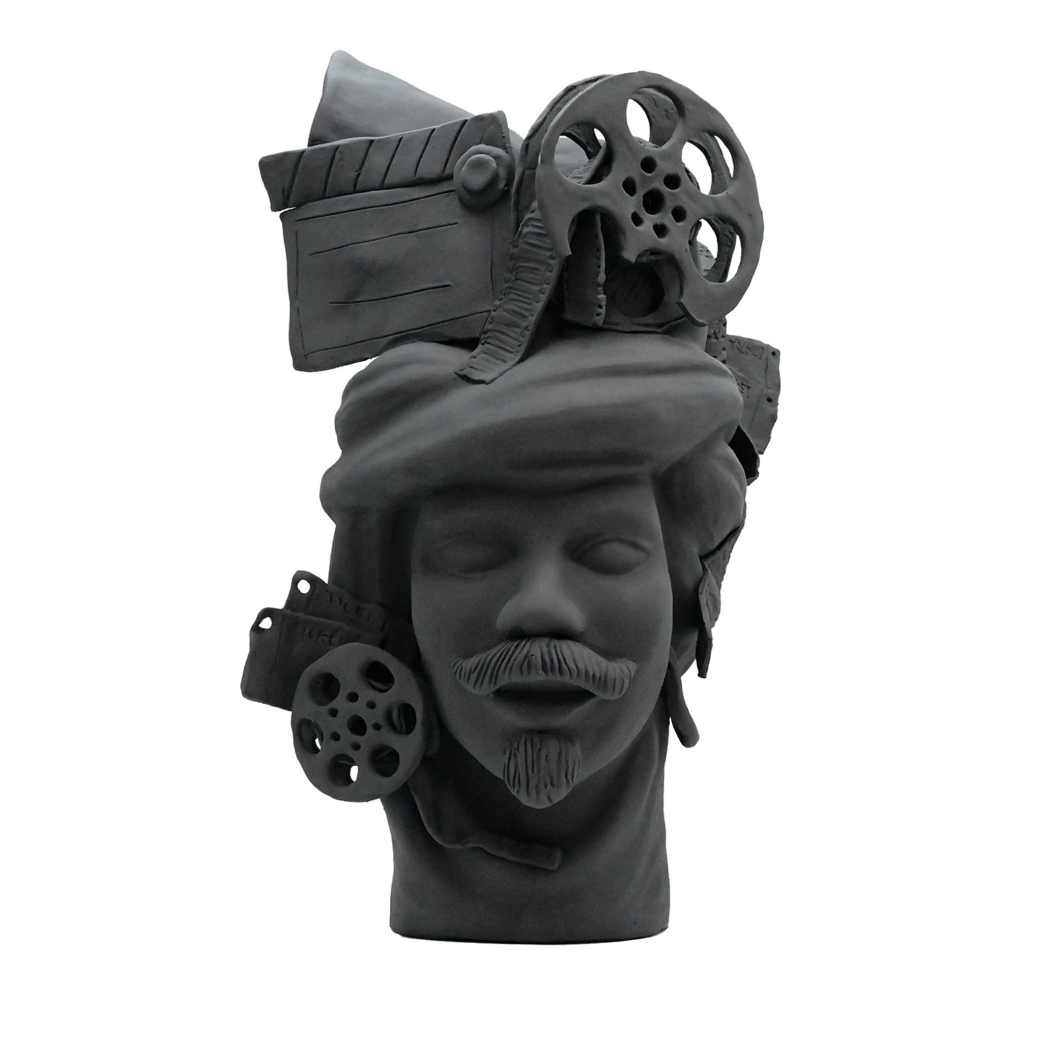 Testa di Moro Grigia Opaco Scultura