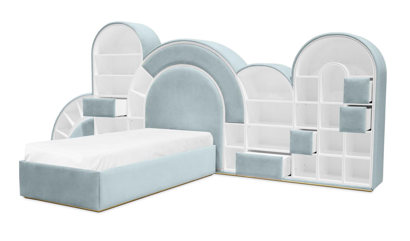 Letto Per Bambini Bubblegum Marshmallow Blue