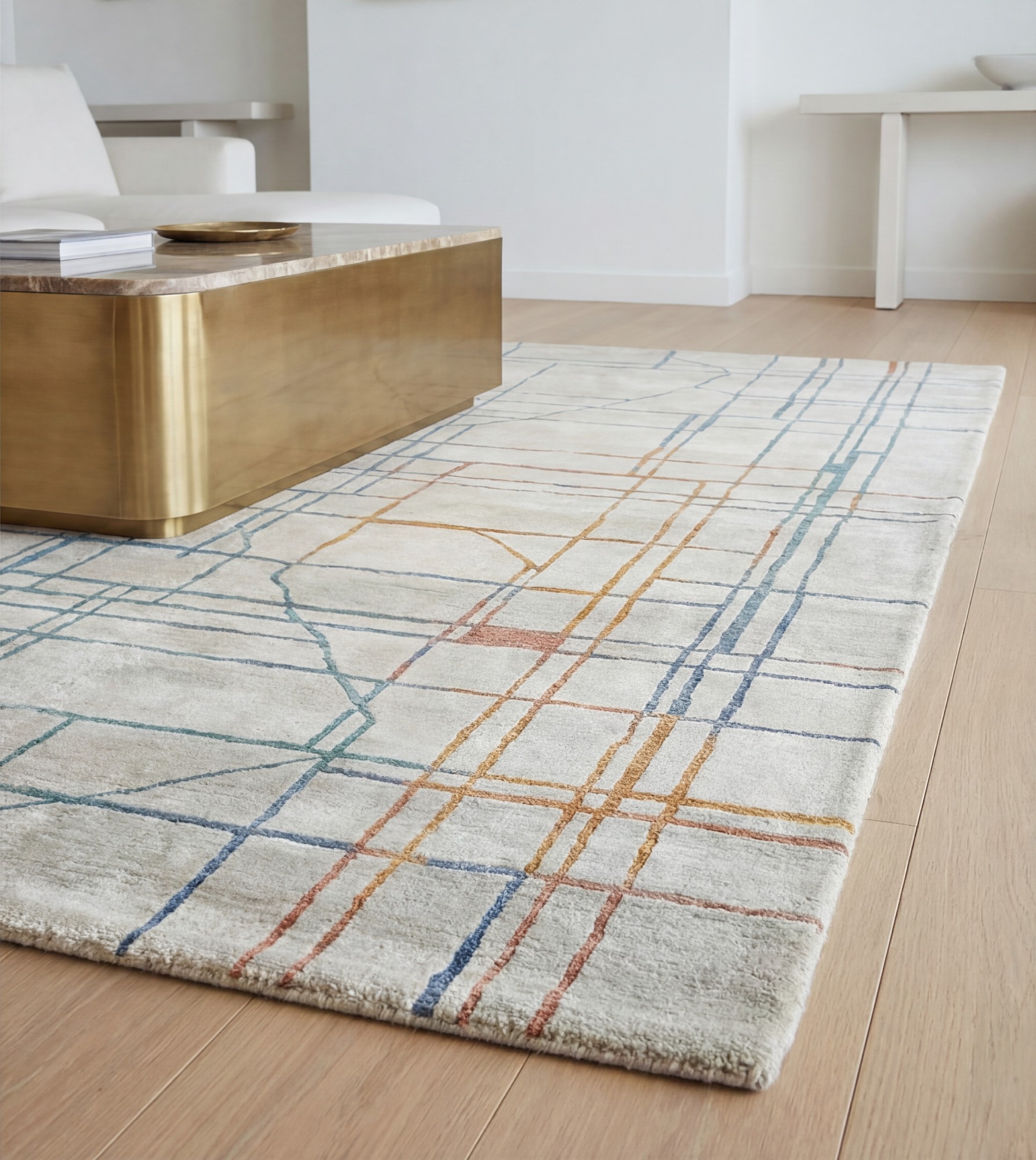 Tappeto Linen Grid