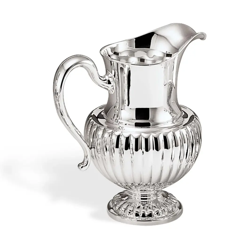Brocca Fluted Italiana In Argento