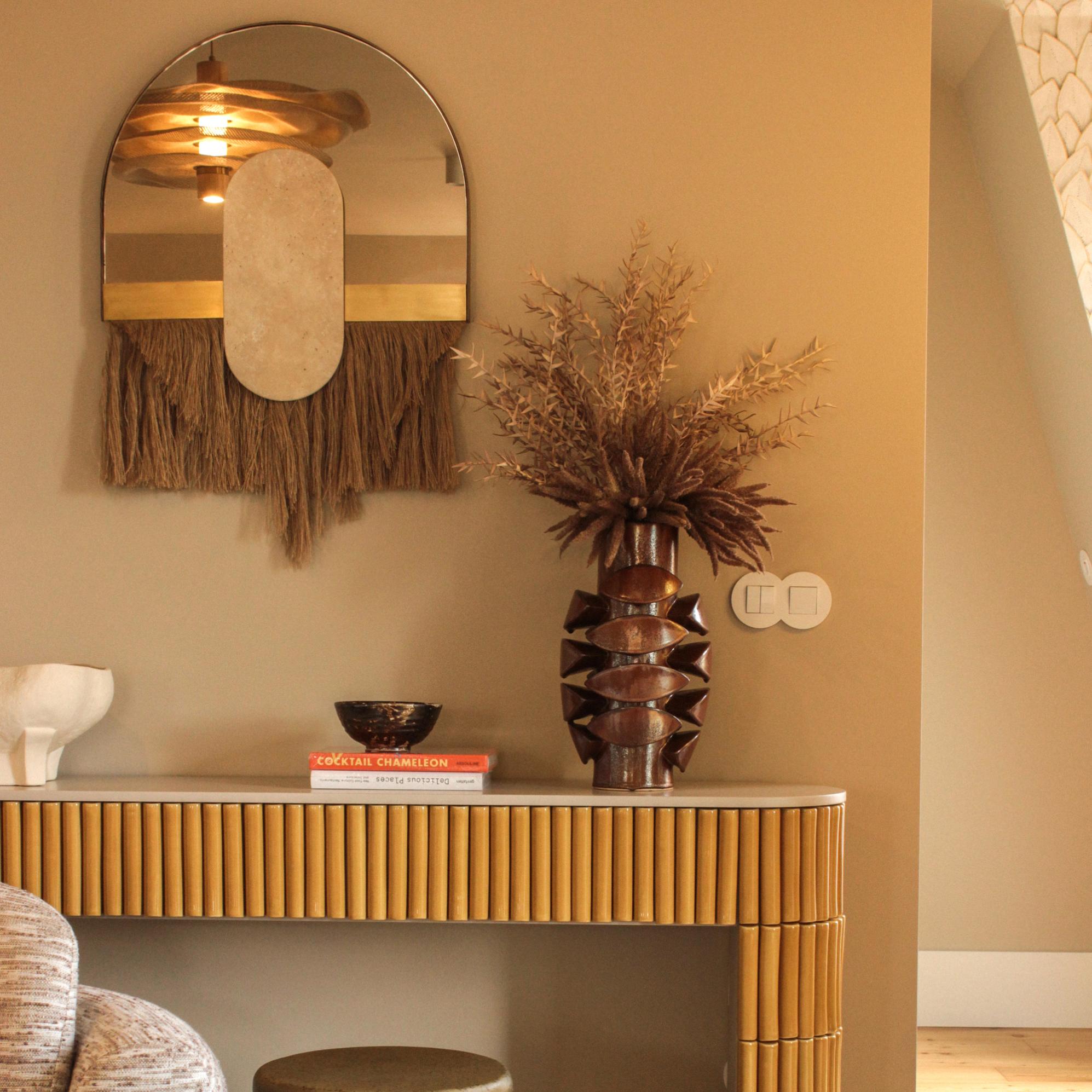 Specchio decorativo da parete Souk Ecru Cream - 3
