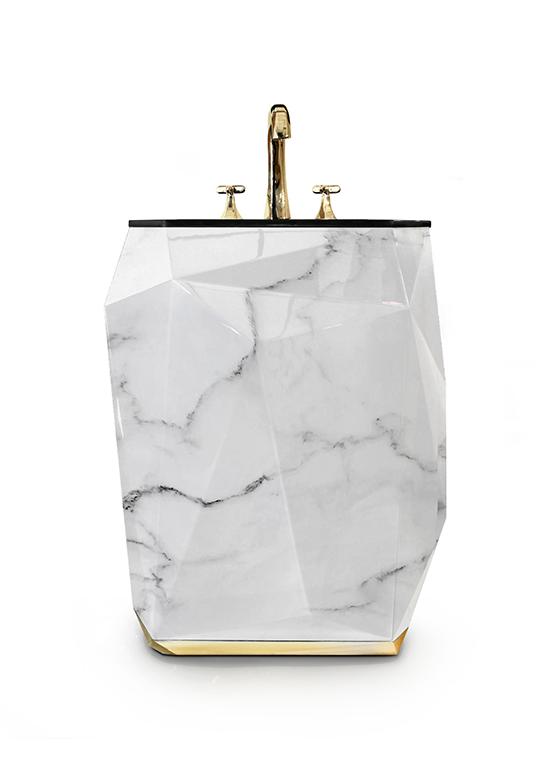 Lavabo A Colonna Jewel Faux Marble