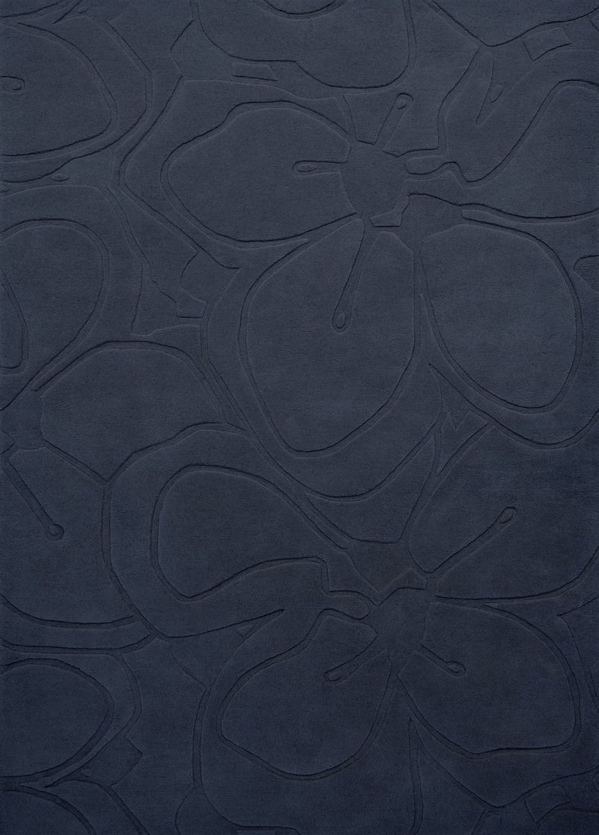 Tappeto Romantic Magnolia Blu Scuro