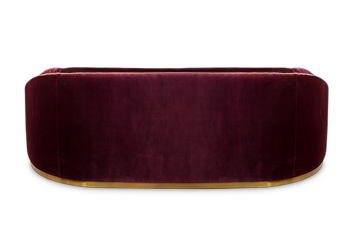 Divano Curvo Premium Comfort Rosso