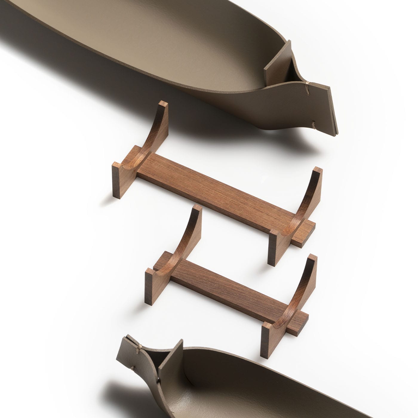 Scatola da Scrivania in Pelle Canoe
