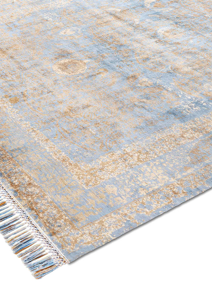 Tappeto Lusso Oro/Blu | Misura: 274 x 365 cm