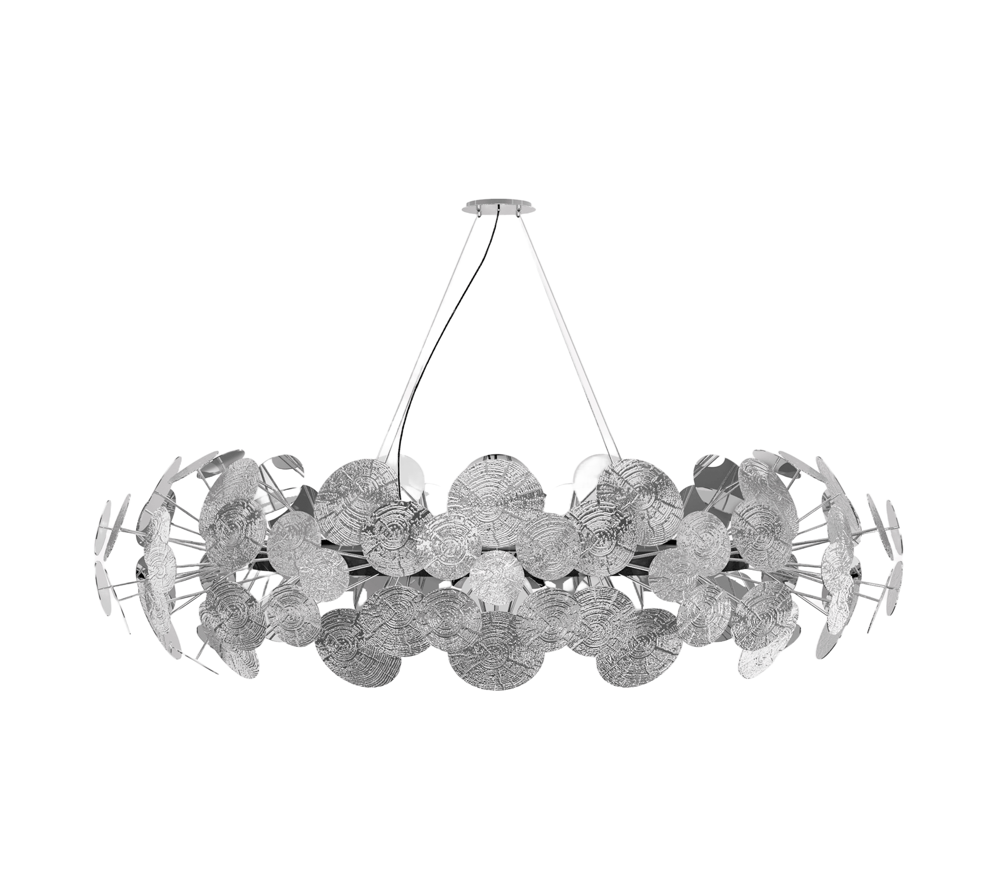 Lampadario Gravity Argento